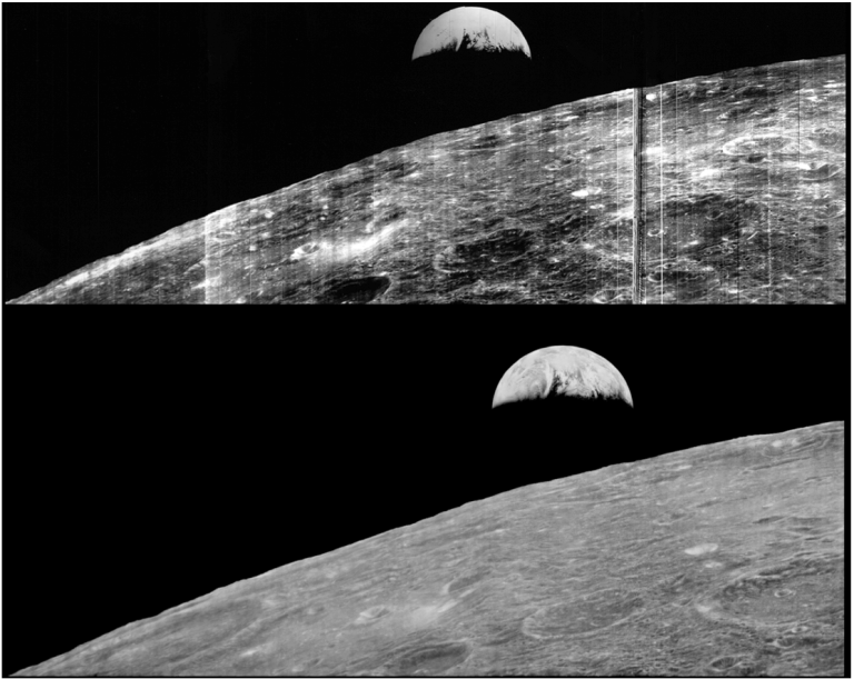 Figure 10: LO-1_102H Image 1966 (above) and 2008 (below)